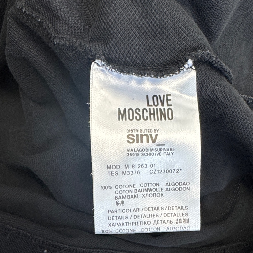 Love Moschino Black Polo with Red Logo - Picture 12 of 13